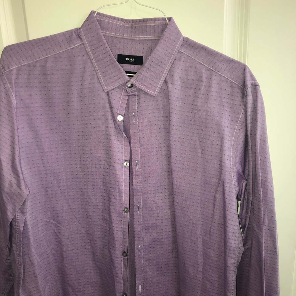 Boss Purple Dress Shirt XL